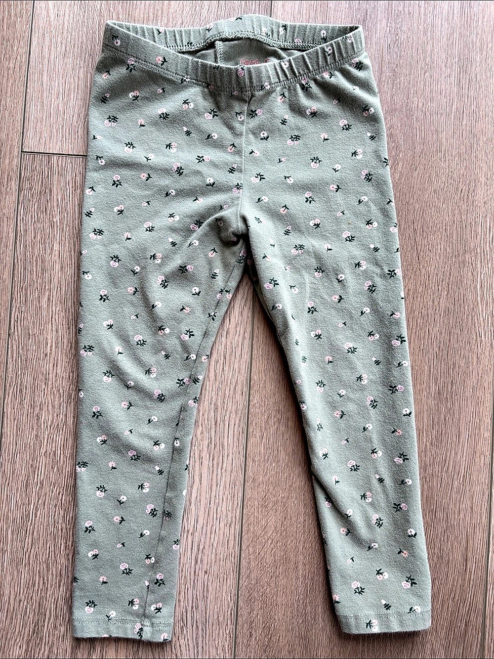 Floral Leggings in Green